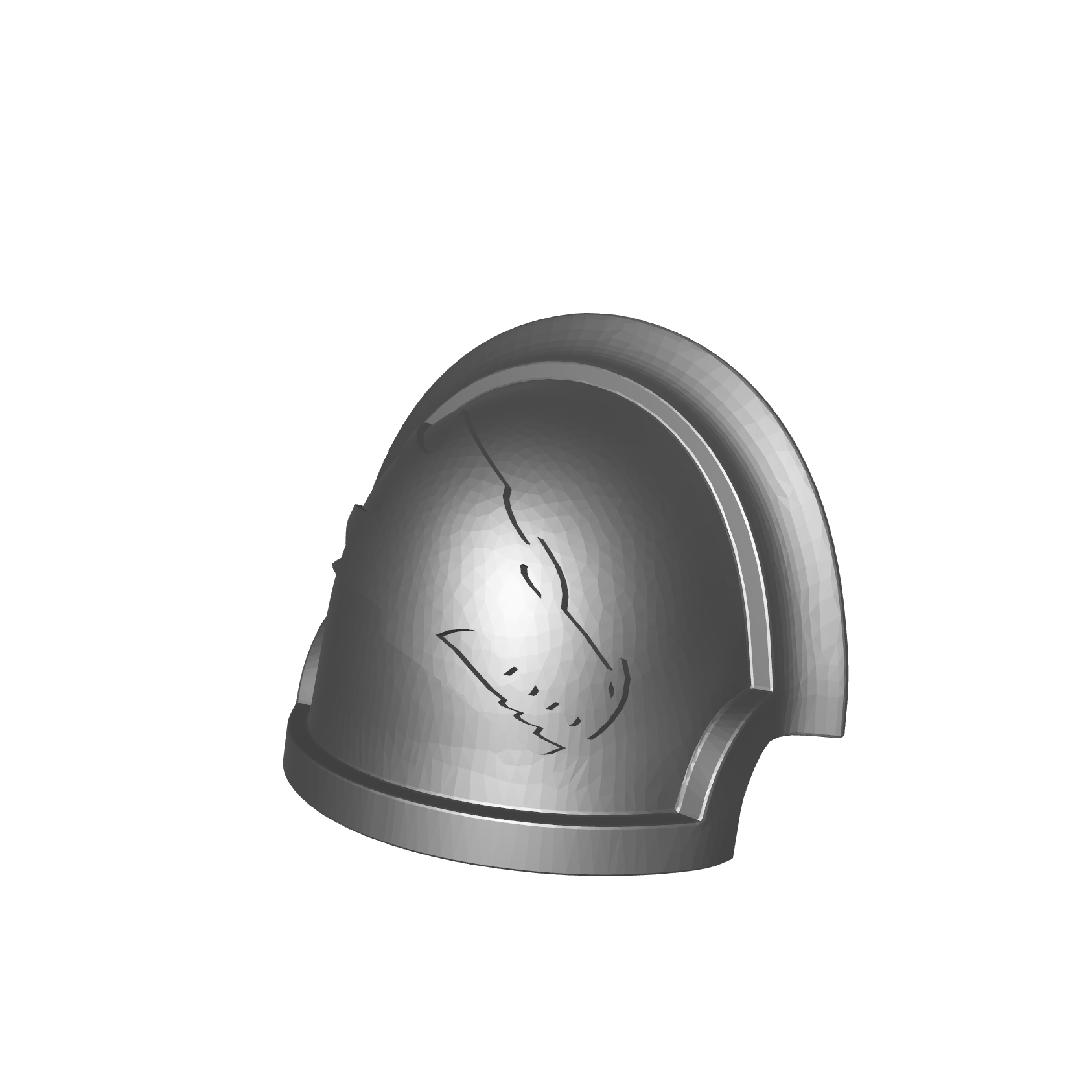 Draco Warrior Order Type 5 Right Shoulder Pad compatible with McFarlane Toys 1:12 scale armored action figures