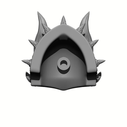 Dragon Warrior Order MH Elite Shoulder Pad with Scales and Horns compatible with McFarlane Toys 7-inch armored action figures custom resin pauldron