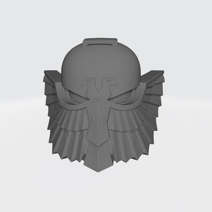 Omega Sentinels Warrior Order Eagle Guard Helmets compatible with 28mm-32mm scale miniatures custom resin head swaps