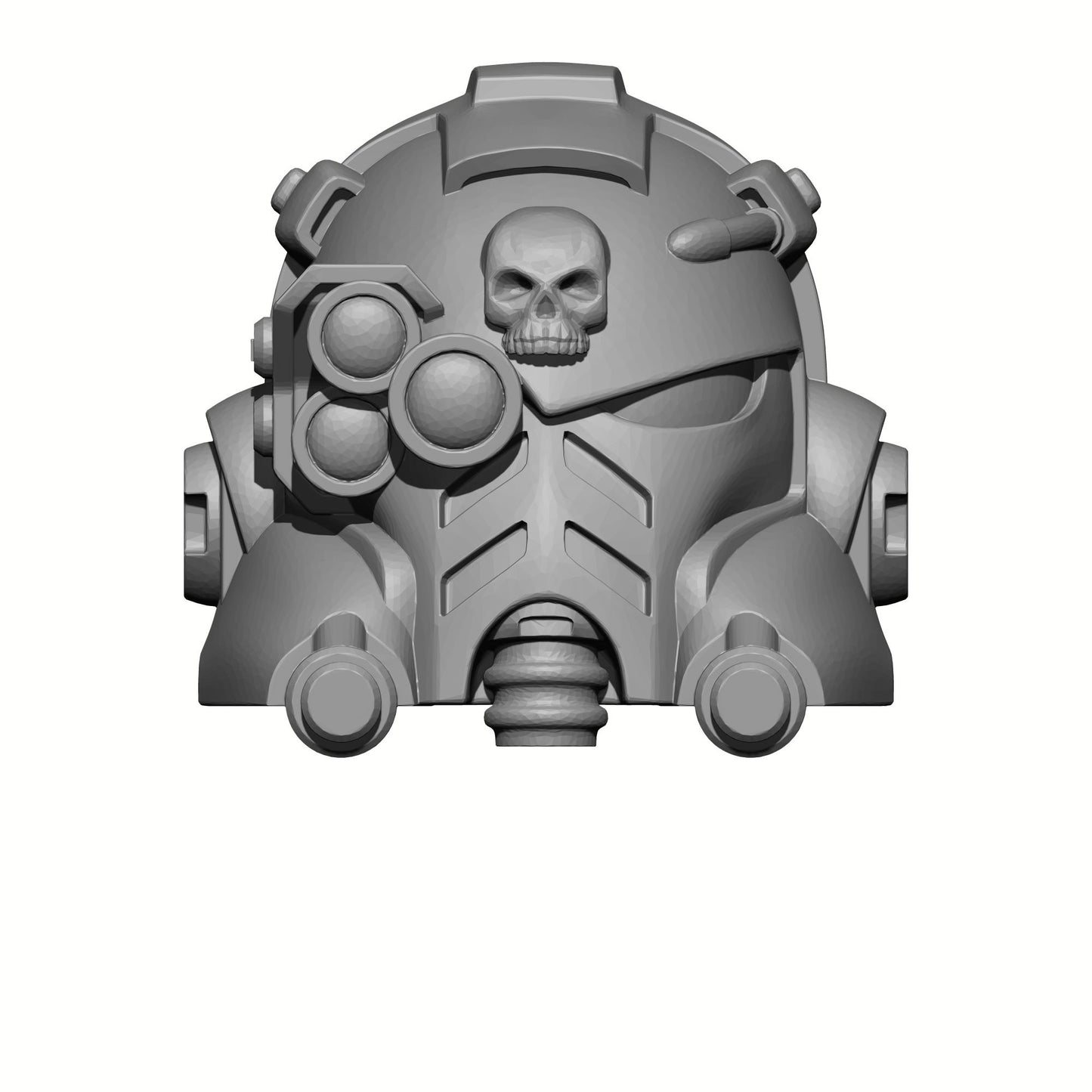 Tech Engineer Warrior Order Type 10 Helmet with Right Optic compatible with McFarlane Toys 1:12 scale armored action figures
