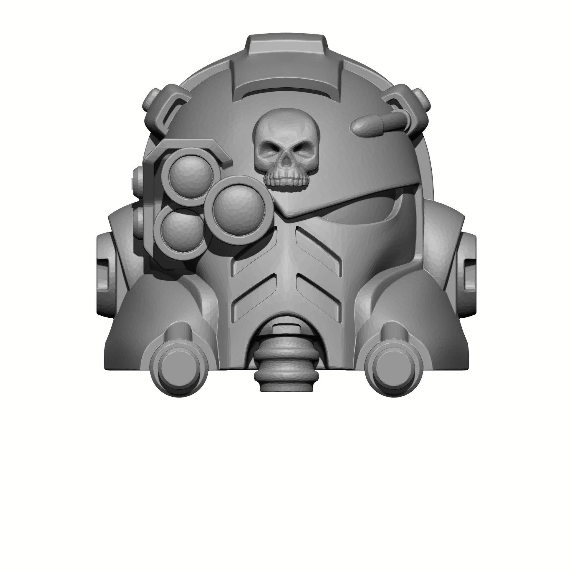 Tech Engineer Warrior Order Type 10 Helmet with Right Optic compatible with McFarlane Toys 1:12 scale armored action figures
