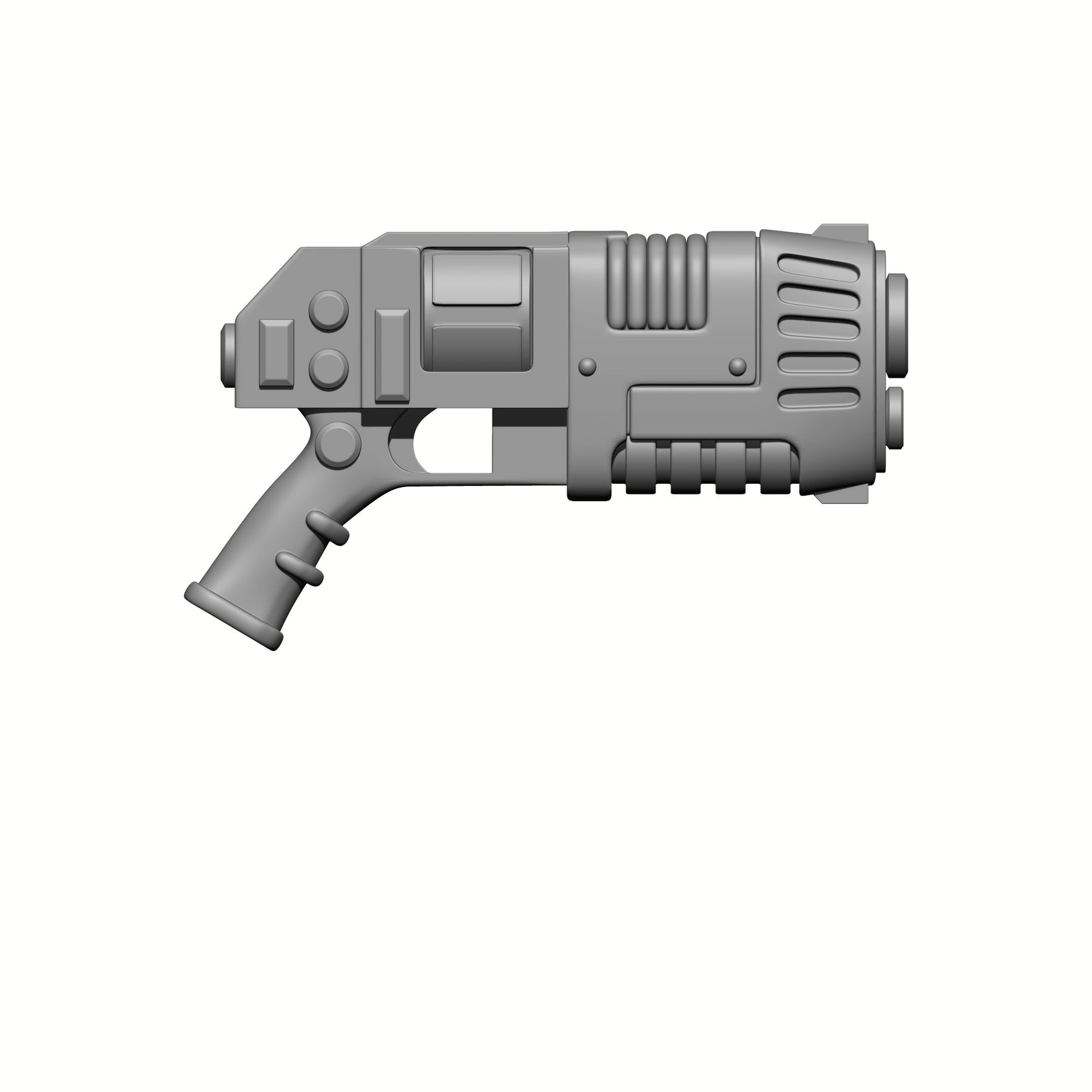 Energy Revolver custom resin weapon compatible with McFarlane Toys 1:12 scale armored action figures