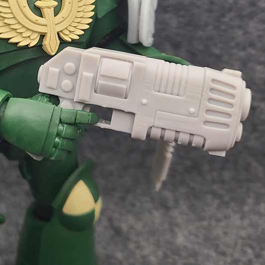 Energy Revolver custom resin weapon compatible with McFarlane Toys 1:12 scale armored action figures