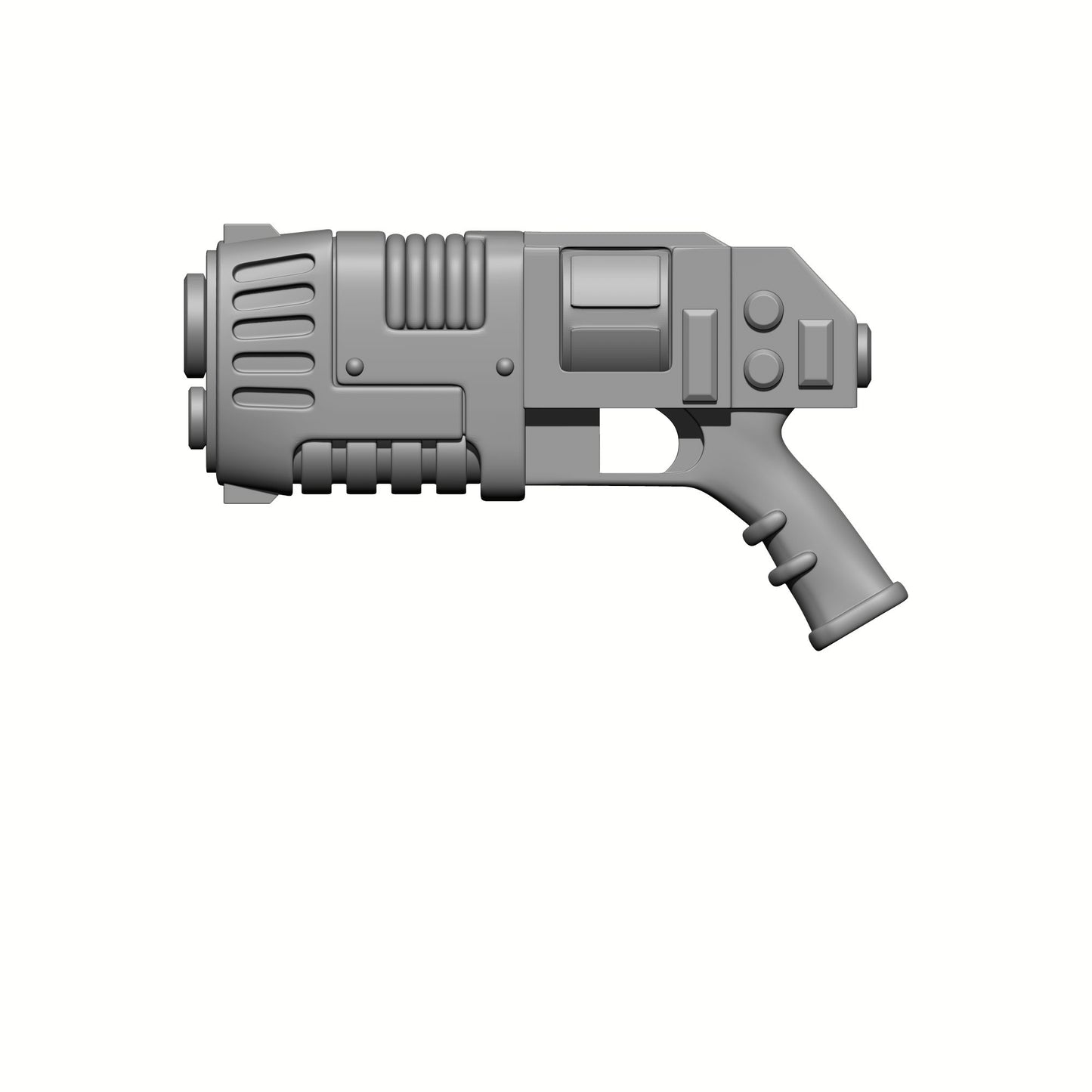 Energy Revolver custom resin weapon compatible with McFarlane Toys 1:12 scale armored action figures