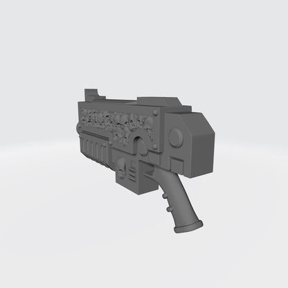 Legion of the Forsaken Warrior Order Bolter with Skull Inlay compatible with McFarlane Toys 1:12 scale armored action figures