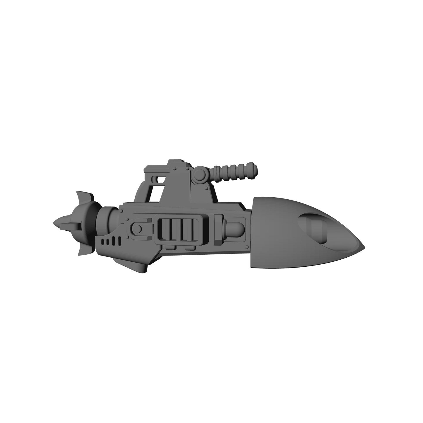 Heavy Missile Launcher V2 resin heavy weapon for 1:18 Scale Grimdark Armored Soldier Upgrades compatible with JoyToy 1:18 scale action figures