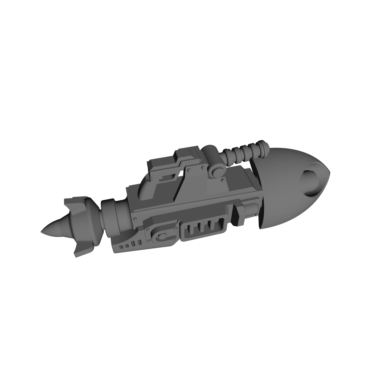 Heavy Missile Launcher V2 resin heavy weapon for 1:18 Scale Grimdark Armored Soldier Upgrades compatible with JoyToy 1:18 scale action figures