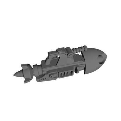 Heavy Missile Launcher V2 resin heavy weapon for 1:18 Scale Grimdark Armored Soldier Upgrades compatible with JoyToy 1:18 scale action figures