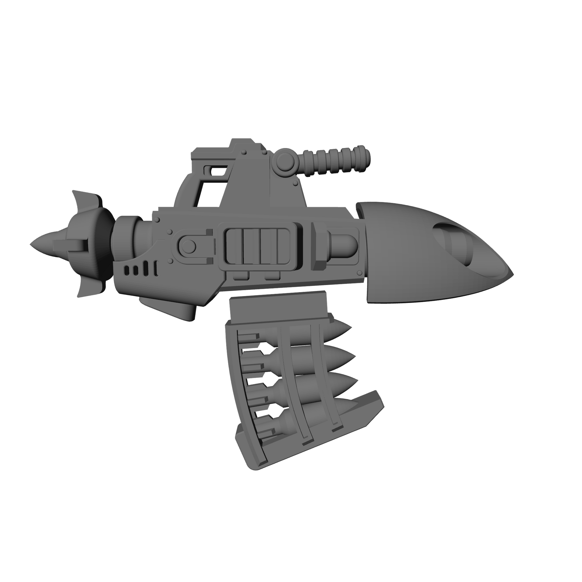 Heavy Missile Launcher V2 resin heavy weapon for 1:18 Scale Grimdark Armored Soldier Upgrades compatible with JoyToy 1:18 scale action figures