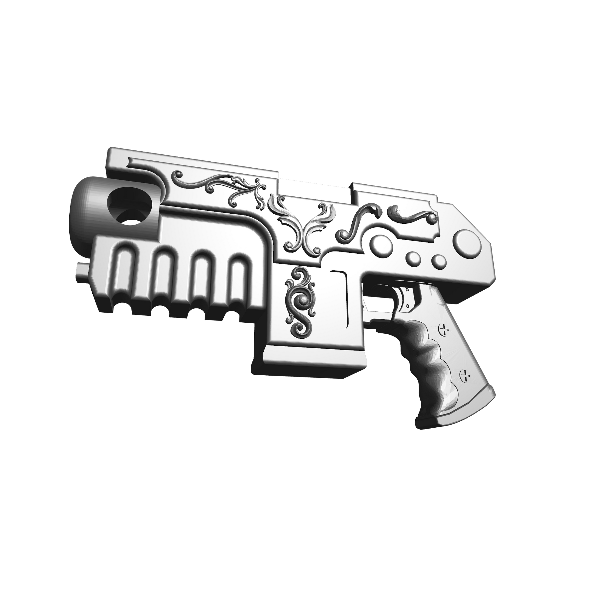 Heavy Strike Pistol Artificer Pattern resin weapon accessory for McFarlane action figures