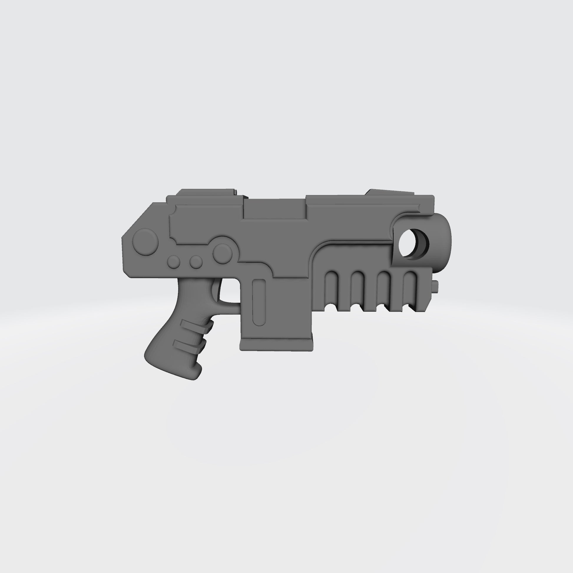 Heavy Strike Pistol custom resin weapon compatible with McFarlane Toys 7-inch armored action figures