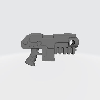 Heavy Strike Pistol custom resin weapon compatible with McFarlane Toys 7-inch armored action figures