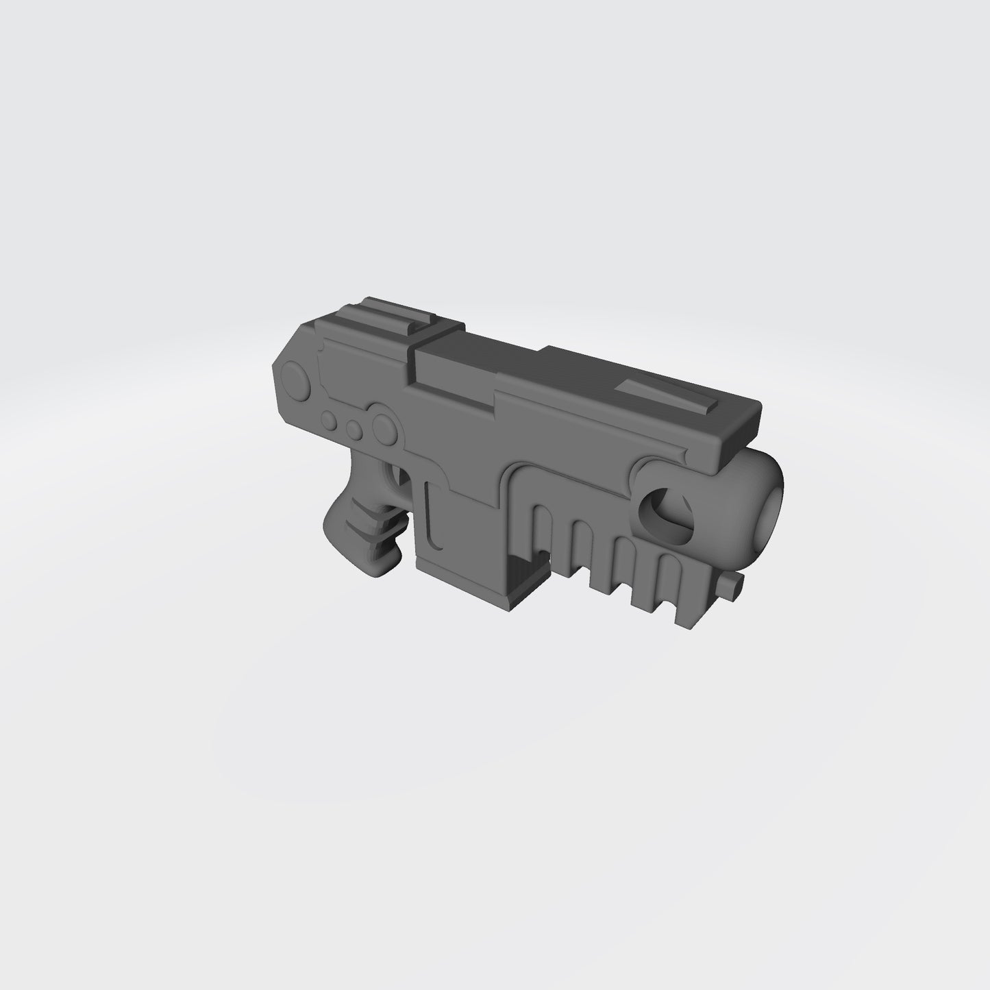 Heavy Strike Pistol custom resin weapon compatible with McFarlane Toys 7-inch armored action figures