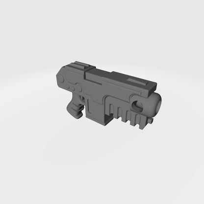Heavy Strike Pistol custom resin weapon compatible with McFarlane Toys 7-inch armored action figures