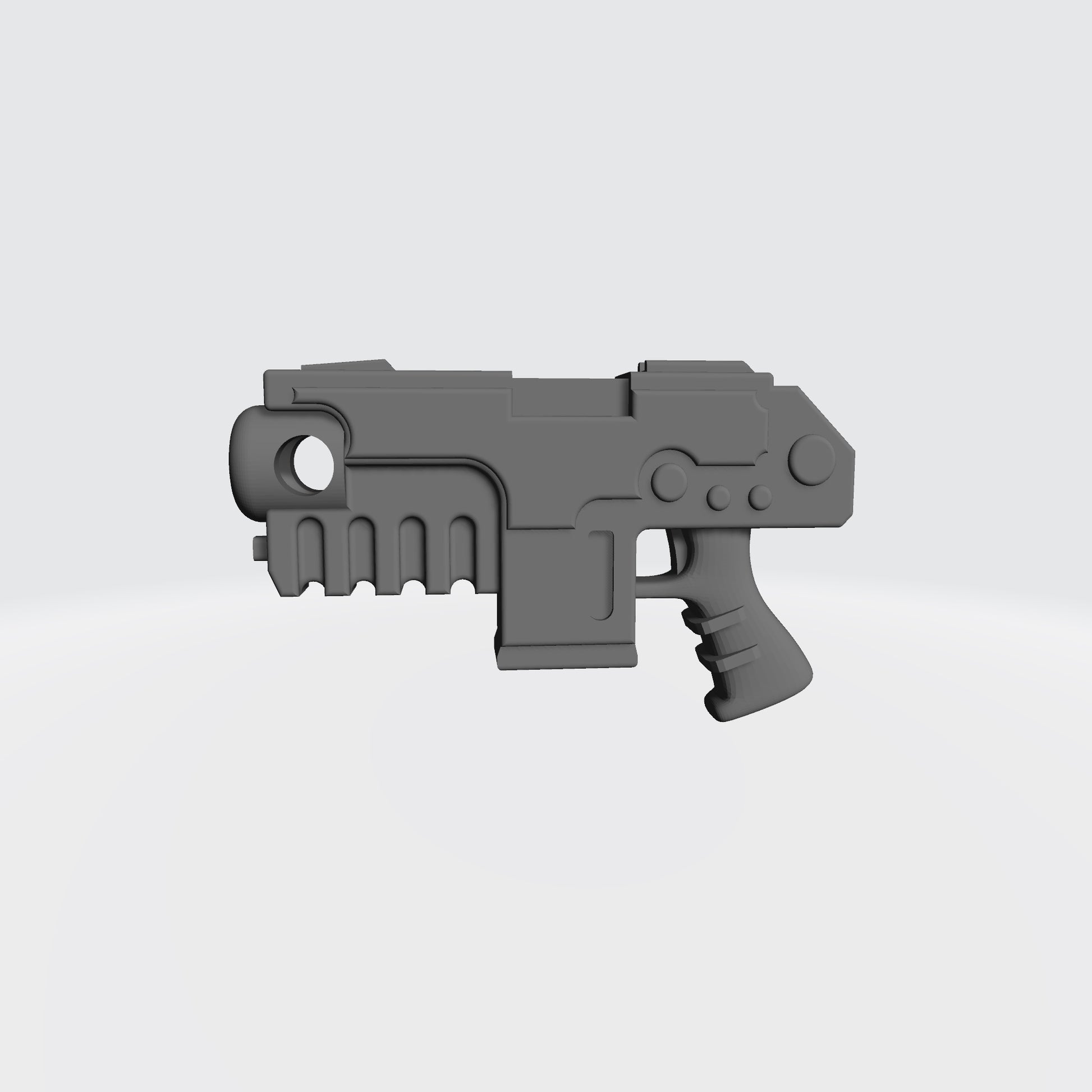 Heavy Strike Pistol custom resin weapon compatible with McFarlane Toys 7-inch armored action figures