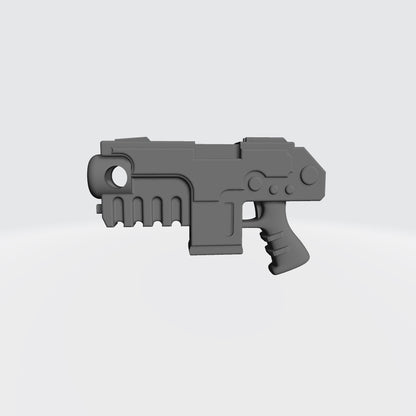 Heavy Strike Pistol custom resin weapon compatible with McFarlane Toys 7-inch armored action figures