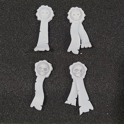 Iron Skull Warrior Order purity seals and prayer parchment set compatible with McFarlane Toys 7-inch armored action figures custom resin accessories