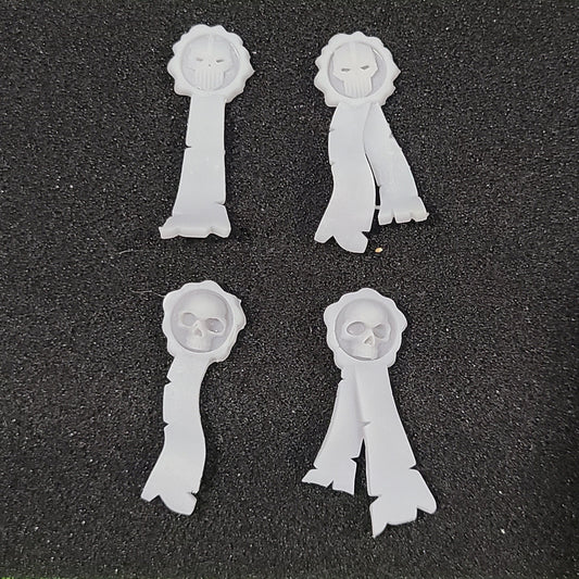 Iron Skull Warrior Order purity seals and prayer parchment set compatible with McFarlane Toys 7-inch armored action figures custom resin accessories