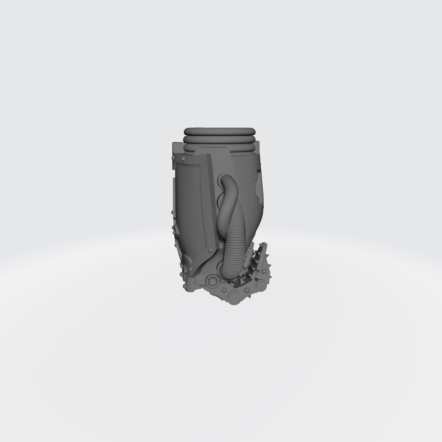Mech Hands Armored Left Hand Closed Gauntlet compatible with McFarlane Toys 7-inch armored action figures custom resin accessory