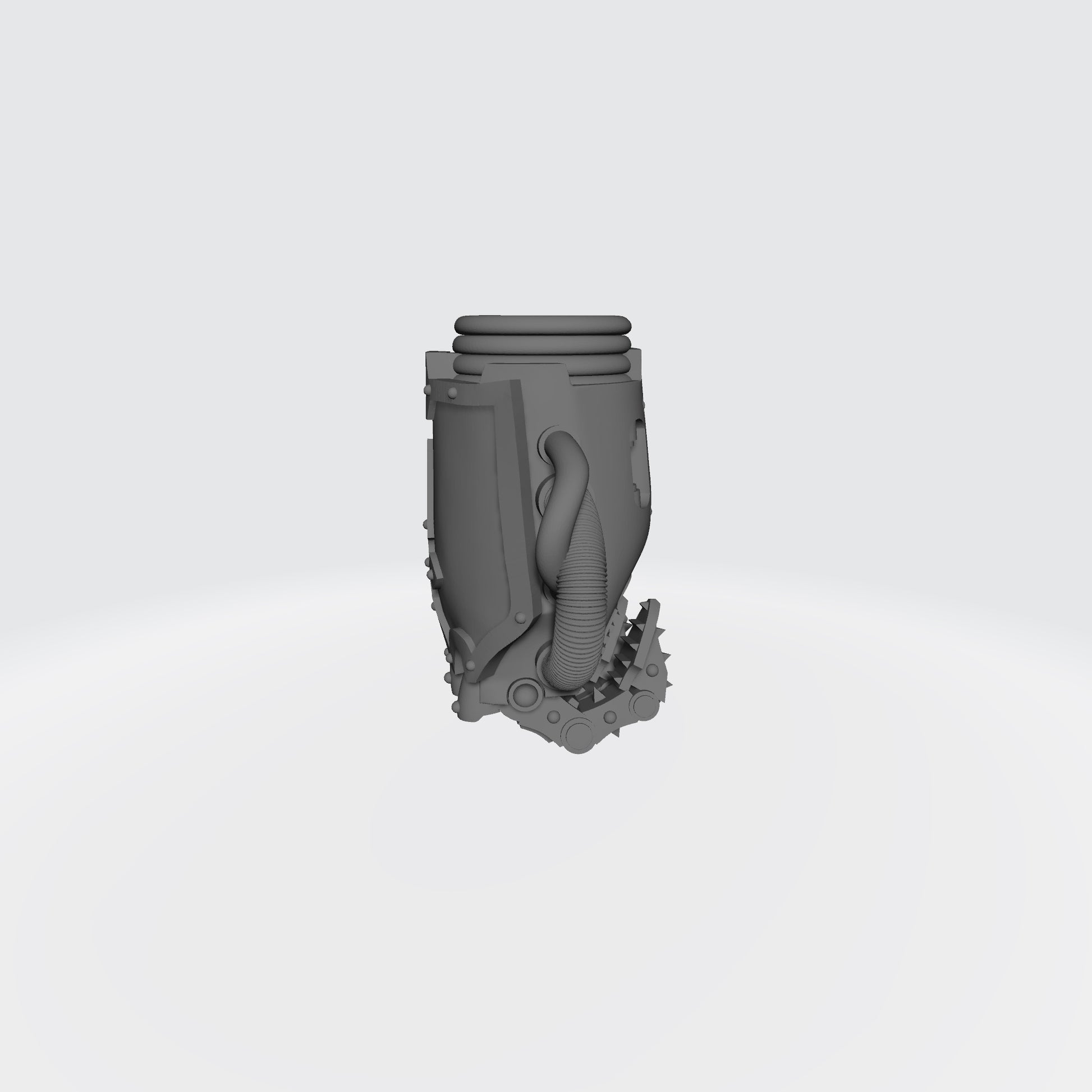 Mech Hands Armored Left Hand Closed Gauntlet compatible with McFarlane Toys 7-inch armored action figures custom resin accessory