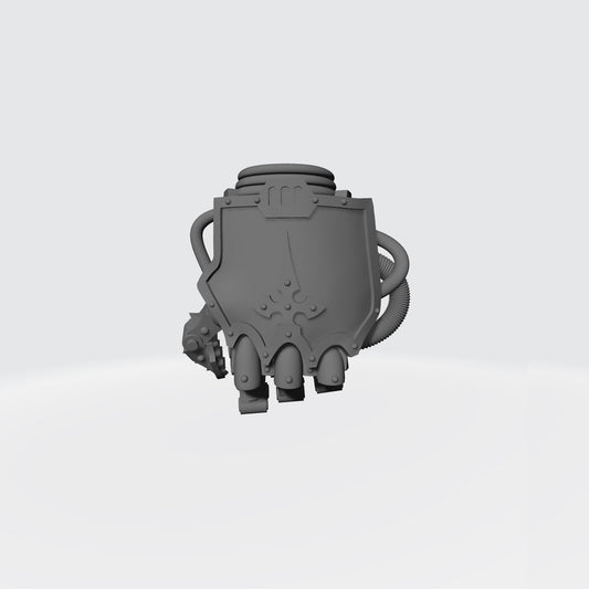 Mech Hands Armored Left Hand Closed Gauntlet compatible with McFarlane Toys 7-inch armored action figures custom resin accessory