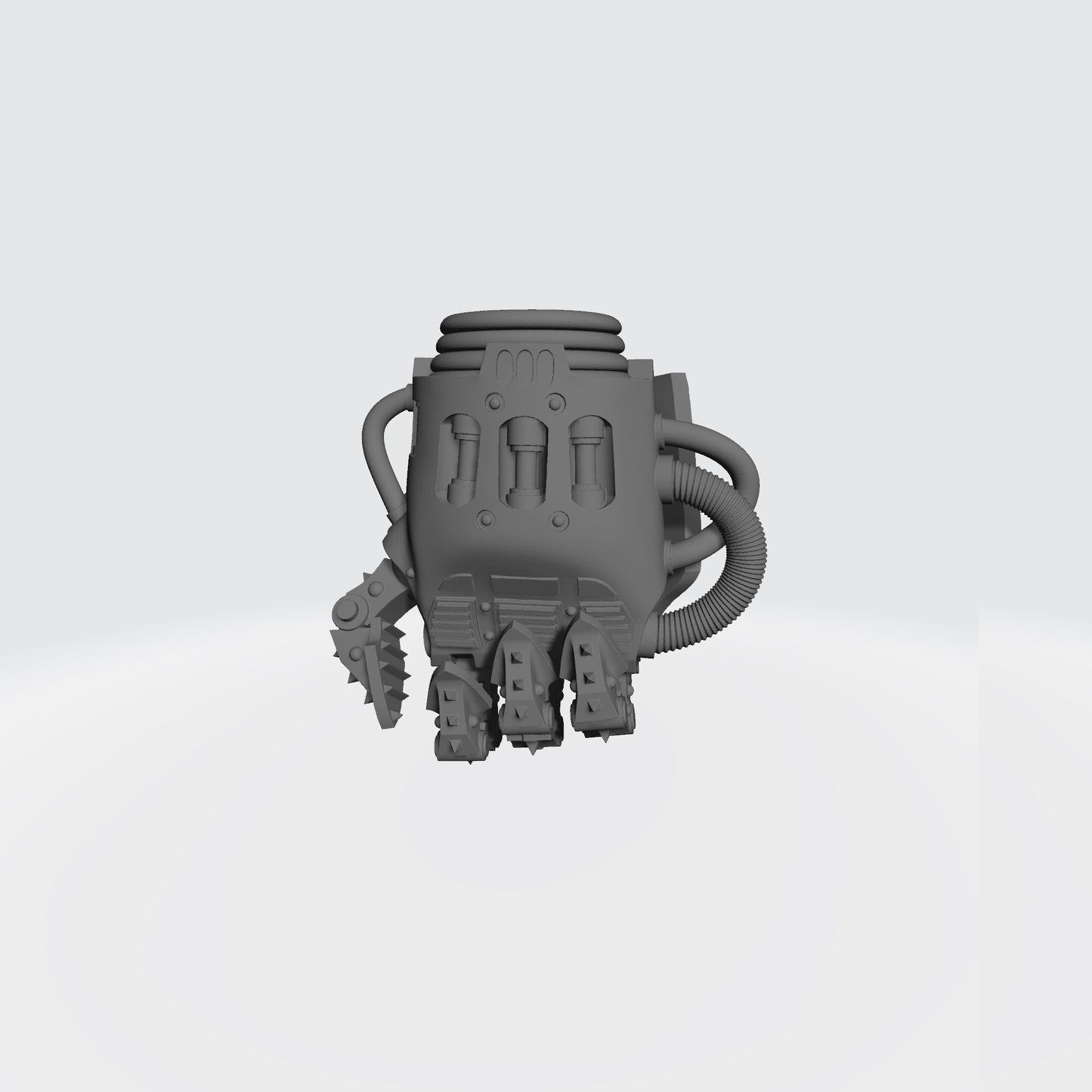 Mech Hands Armored Right Hand Closed Gauntlet compatible with McFarlane Toys 7-inch armored action figures custom resin accessory