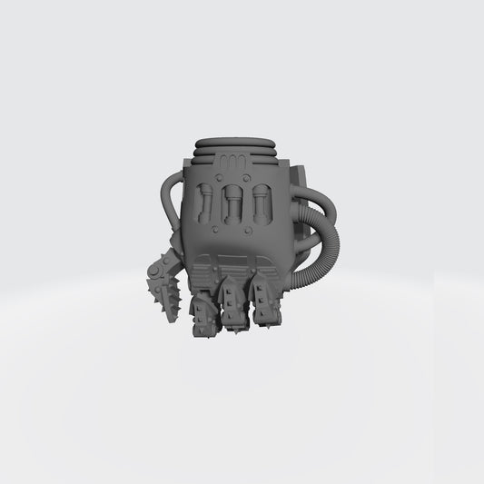 Mech Hands Armored Right Hand Closed Gauntlet compatible with McFarlane Toys 7-inch armored action figures custom resin accessory