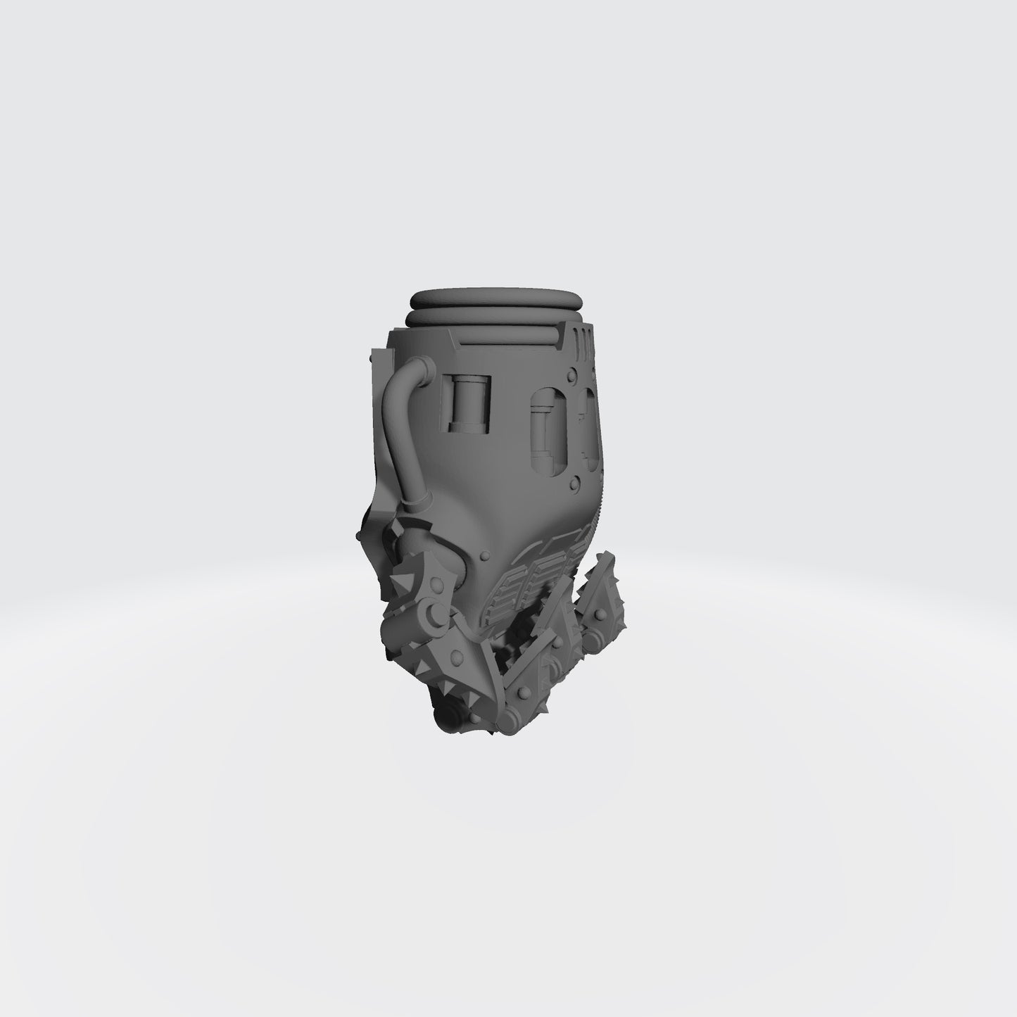 Mech Hands Armored Right Hand Closed Gauntlet compatible with McFarlane Toys 7-inch armored action figures custom resin accessory