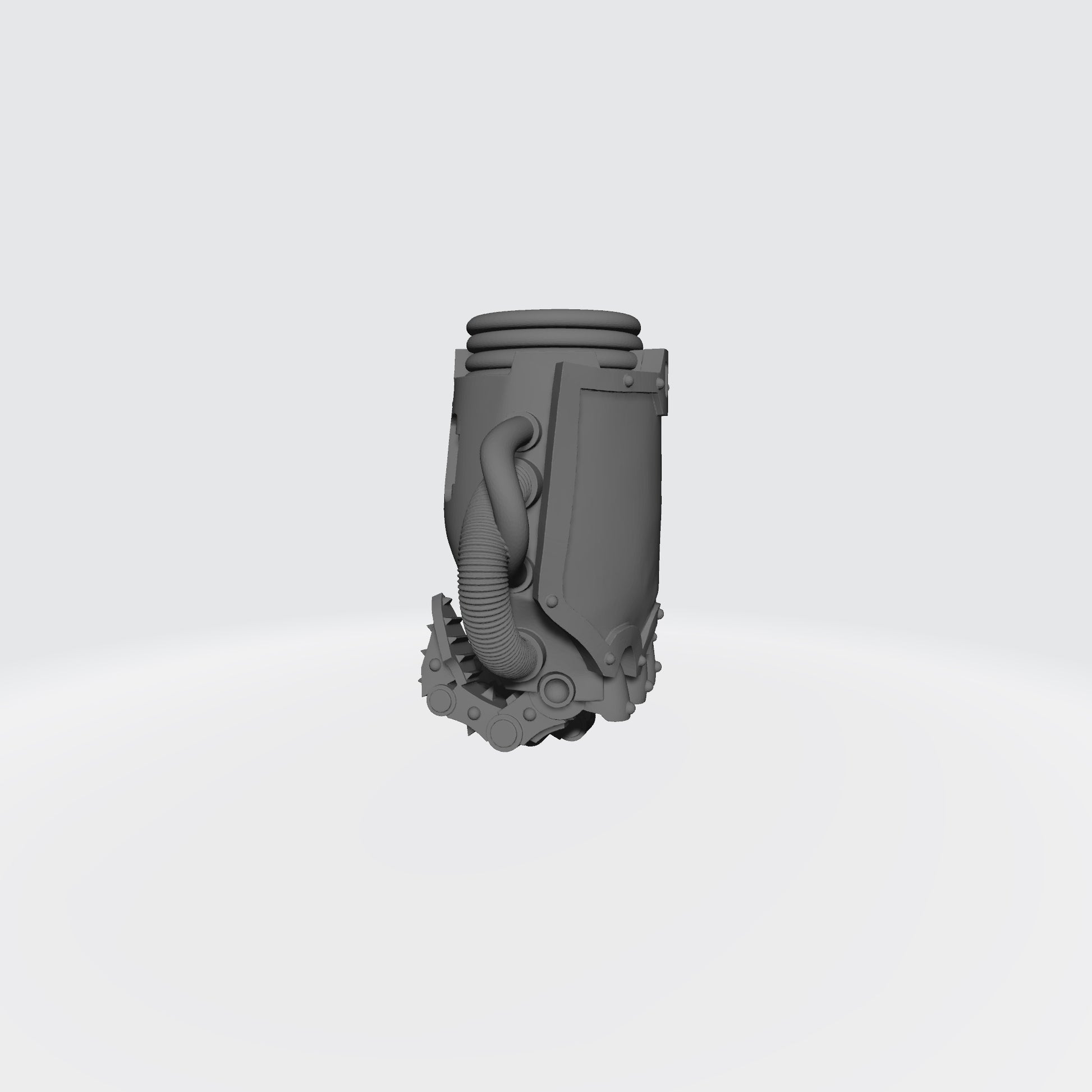Mech Hands Armored Right Hand Closed Gauntlet compatible with McFarlane Toys 7-inch armored action figures custom resin accessory