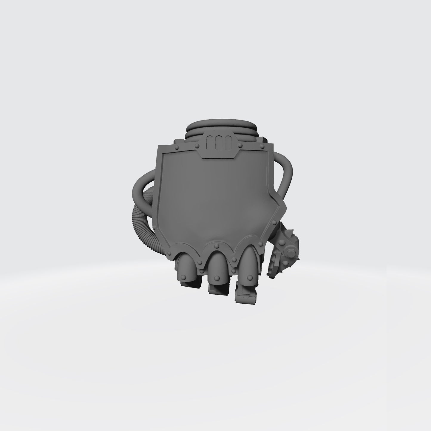 Mech Hands Armored Right Hand Closed Gauntlet compatible with McFarlane Toys 7-inch armored action figures custom resin accessory