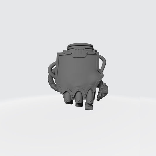 Mech Hands Armored Right Hand Closed Gauntlet compatible with McFarlane Toys 7-inch armored action figures custom resin accessory