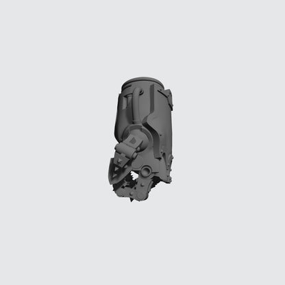 Mech Hands Left Hand Closed Power Gauntlet compatible with McFarlane Toys 7-inch armored action figures custom resin accessory