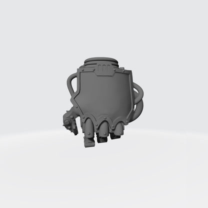 Mech Hands Left Hand Closed Power Gauntlet compatible with McFarlane Toys 7-inch armored action figures custom resin accessory