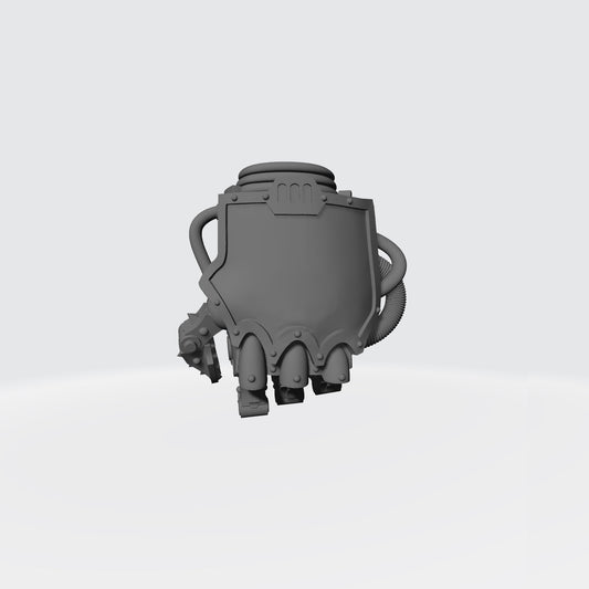 Mech Hands Left Hand Closed Power Gauntlet compatible with McFarlane Toys 7-inch armored action figures custom resin accessory
