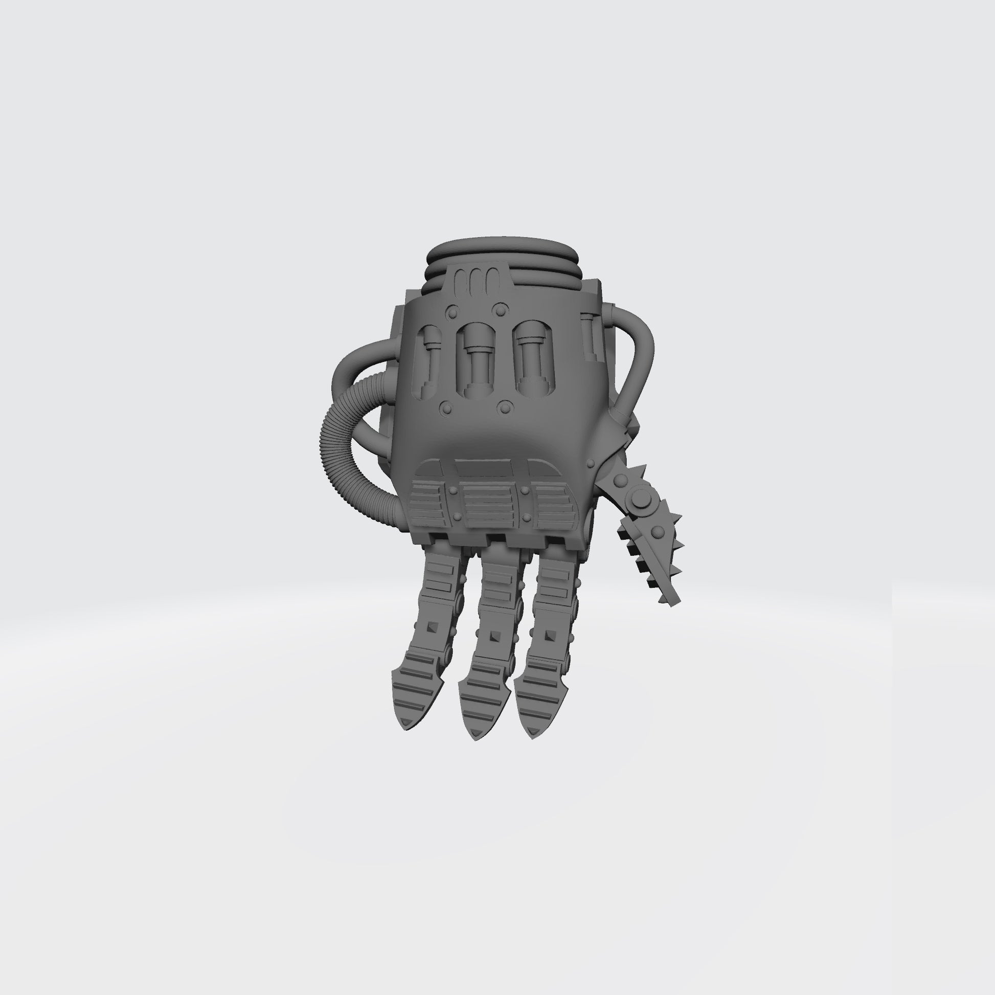 Mech Hands Left Hand Open Energy Gauntlet compatible with McFarlane Toys 7-inch armored action figures custom resin accessory