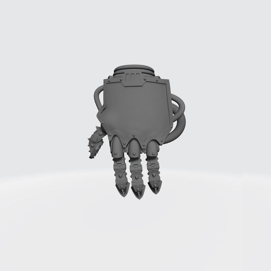 Mech Hands Left Hand Open Energy Gauntlet compatible with McFarlane Toys 7-inch armored action figures custom resin accessory
