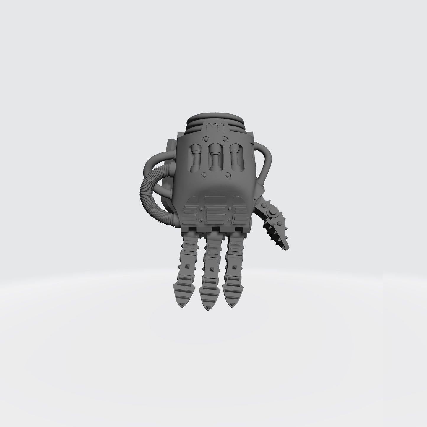 Mech Hands Master-Crafted Left Hand Open Energy Gauntlet compatible with McFarlane Toys 7-inch armored action figures custom resin accessory