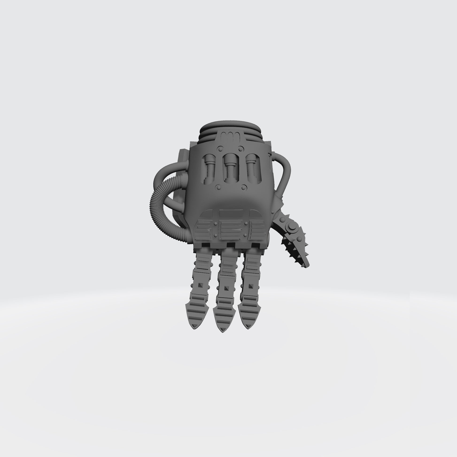 Mech Hands Master-Crafted Left Hand Open Energy Gauntlet compatible with McFarlane Toys 7-inch armored action figures custom resin accessory