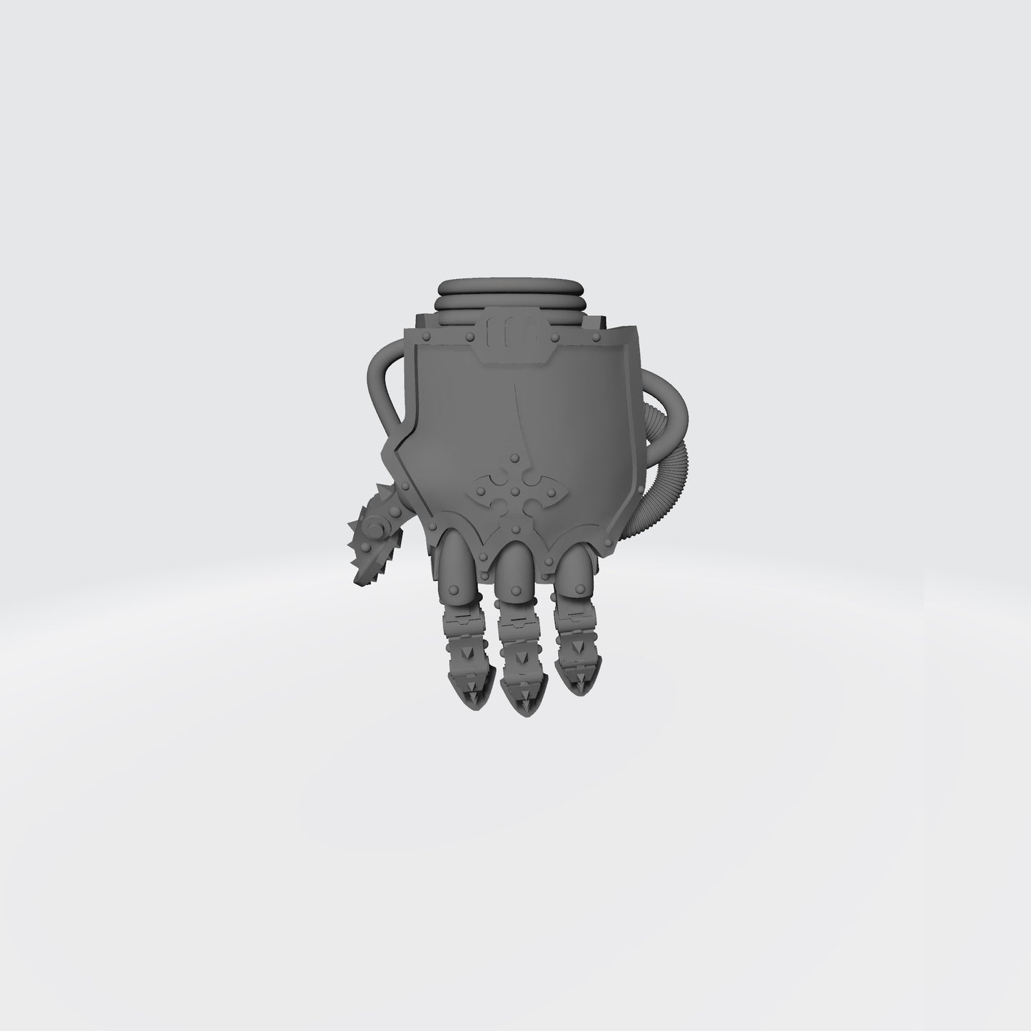 Mech Hands Master-Crafted Left Hand Open Energy Gauntlet compatible with McFarlane Toys 7-inch armored action figures custom resin accessory