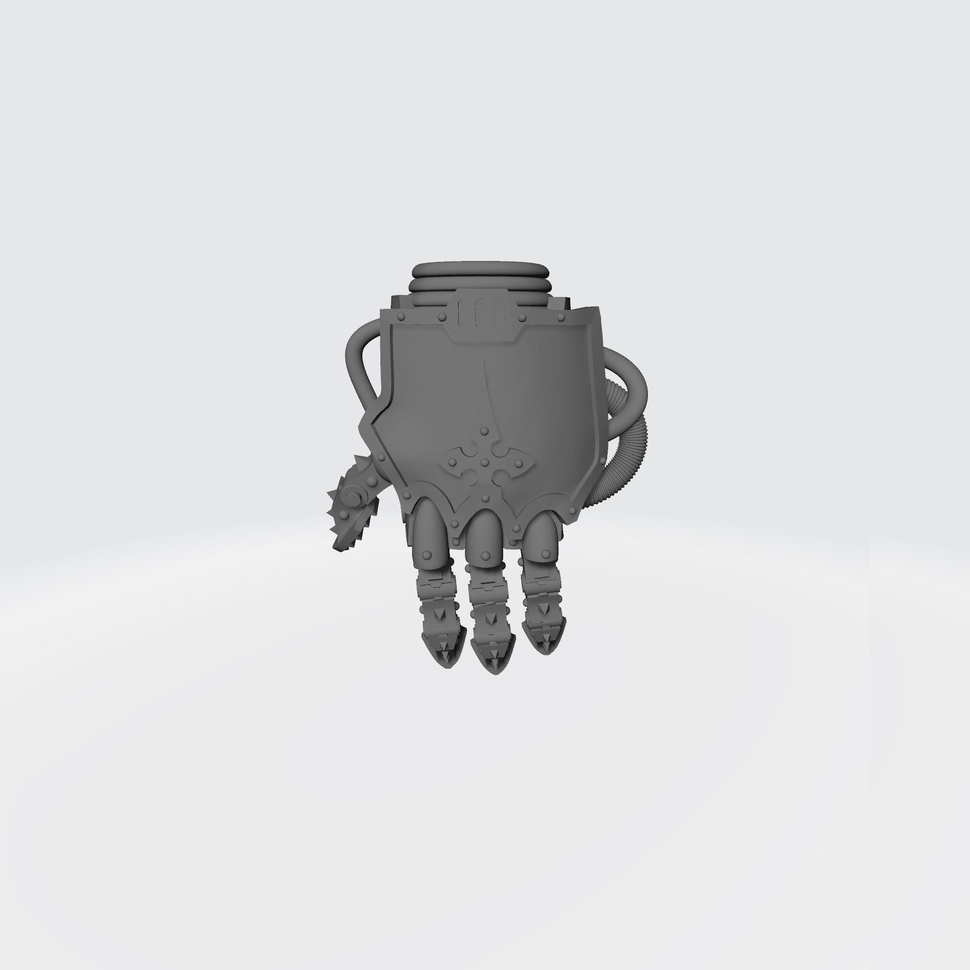 Mech Hands Master-Crafted Left Hand Open Energy Gauntlet compatible with McFarlane Toys 7-inch armored action figures custom resin accessory