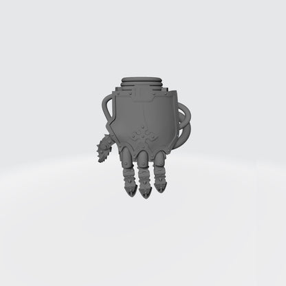 Mech Hands Master-Crafted Left Hand Open Energy Gauntlet compatible with McFarlane Toys 7-inch armored action figures custom resin accessory