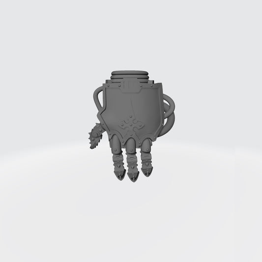 Mech Hands Master-Crafted Left Hand Open Energy Gauntlet compatible with McFarlane Toys 7-inch armored action figures custom resin accessory
