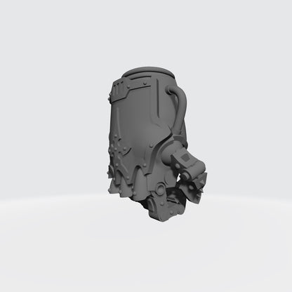 Mech Hands Master-Crafted Right Hand Closed Power Gauntlet compatible with McFarlane Toys 7-inch armored action figures custom resin accessory