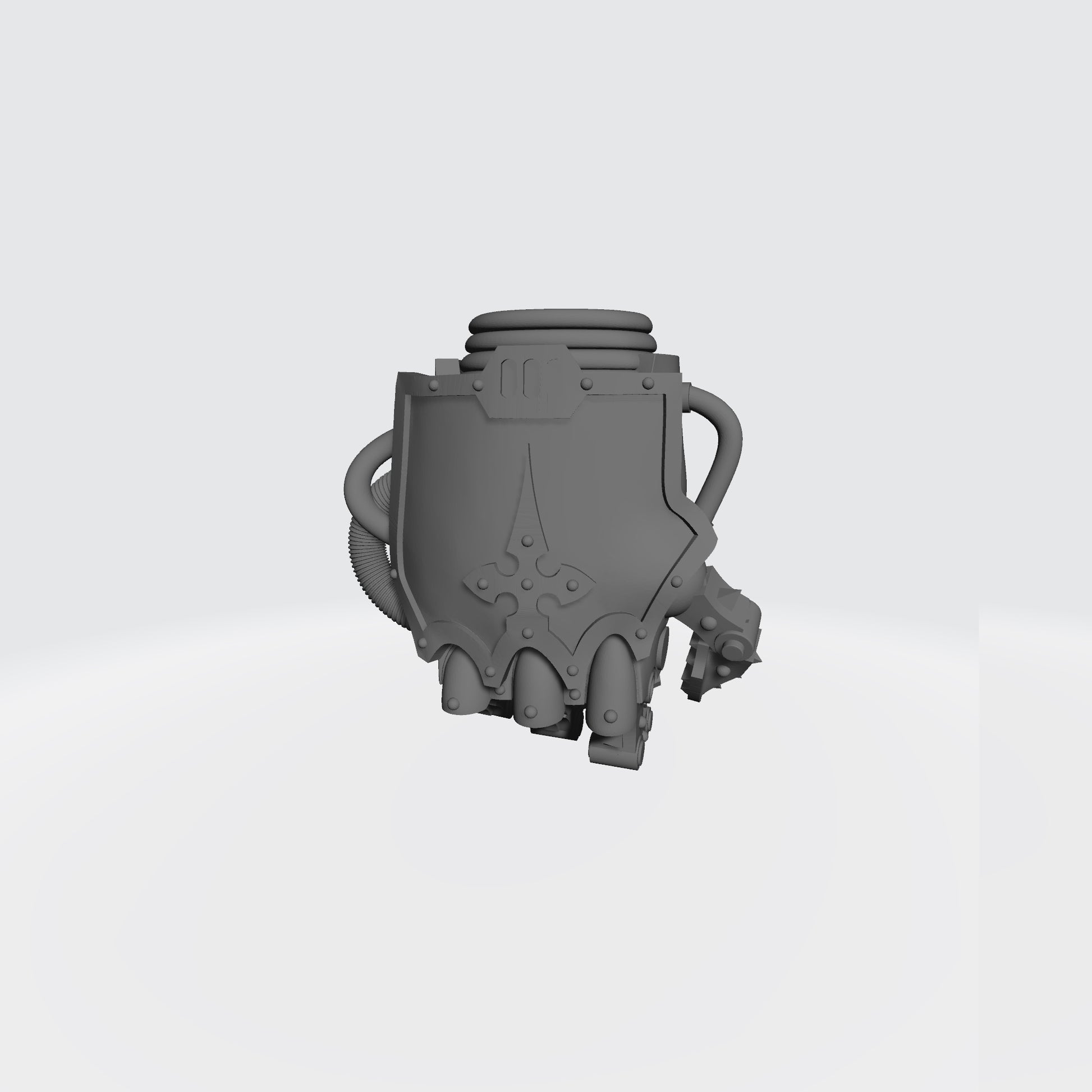 Mech Hands Master-Crafted Right Hand Closed Power Gauntlet compatible with McFarlane Toys 7-inch armored action figures custom resin accessory
