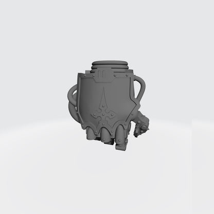 Mech Hands Master-Crafted Right Hand Closed Power Gauntlet compatible with McFarlane Toys 7-inch armored action figures custom resin accessory