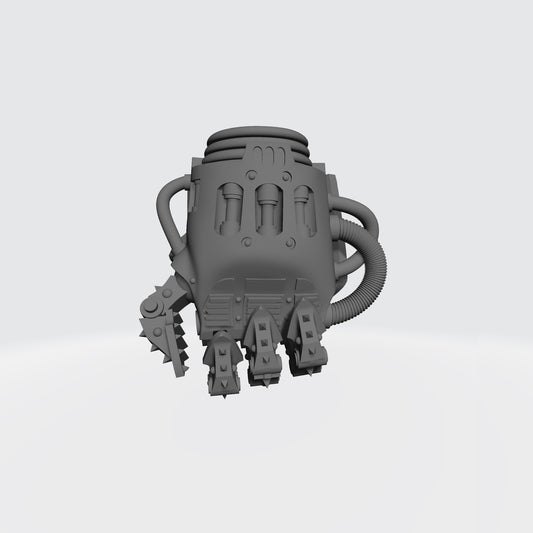Mech Hands Master-Crafted Right Hand Closed Power Gauntlet compatible with McFarlane Toys 7-inch armored action figures custom resin accessory