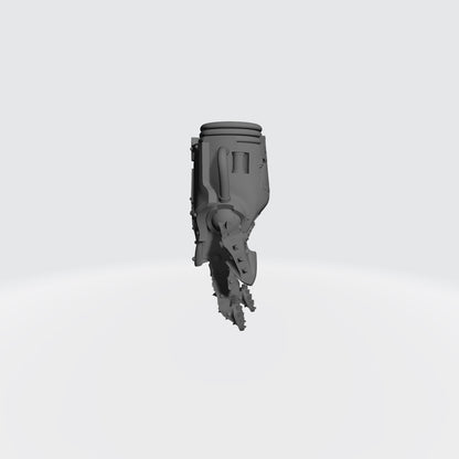 Mech Hands Master-Crafted Right Hand Open Energy Gauntlet compatible with McFarlane Toys 7-inch armored action figures custom resin accessory