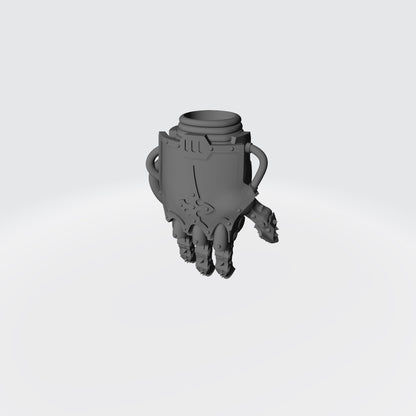 Mech Hands Master-Crafted Right Hand Open Energy Gauntlet compatible with McFarlane Toys 7-inch armored action figures custom resin accessory