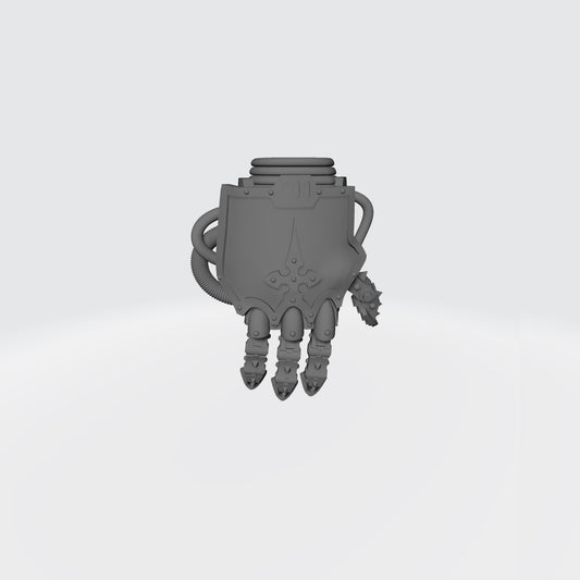 Mech Hands Master-Crafted Right Hand Open Energy Gauntlet compatible with McFarlane Toys 7-inch armored action figures custom resin accessory