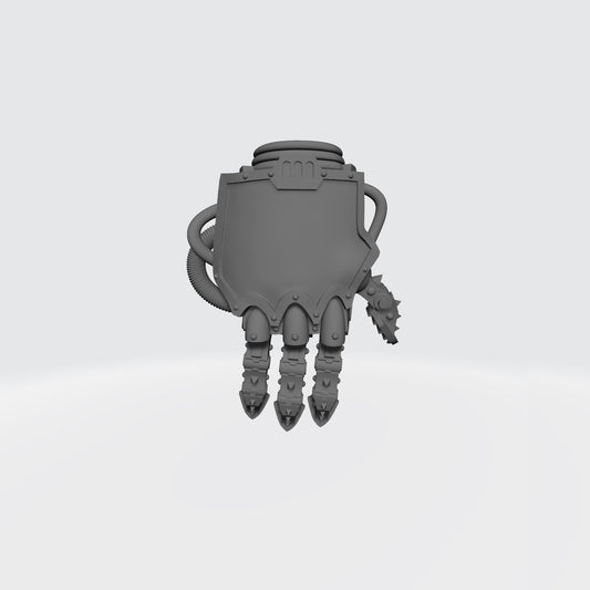 Mech Hands Right Hand Open Power Gauntlet compatible with McFarlane Toys 7-inch armored action figures custom resin accessory